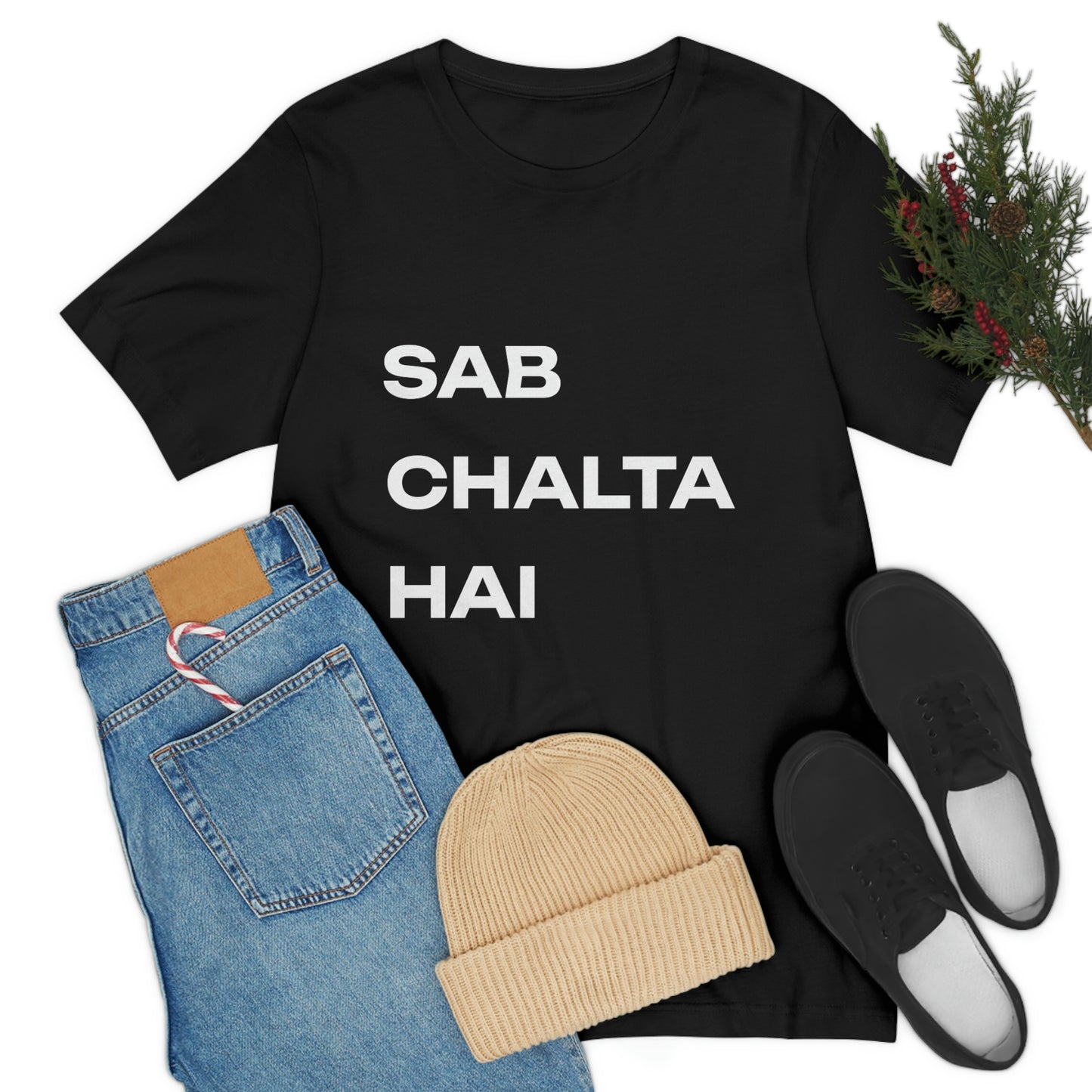 Sab Chaltha hai Unisex Jersey Short Sleeve Tee - Urban Chic