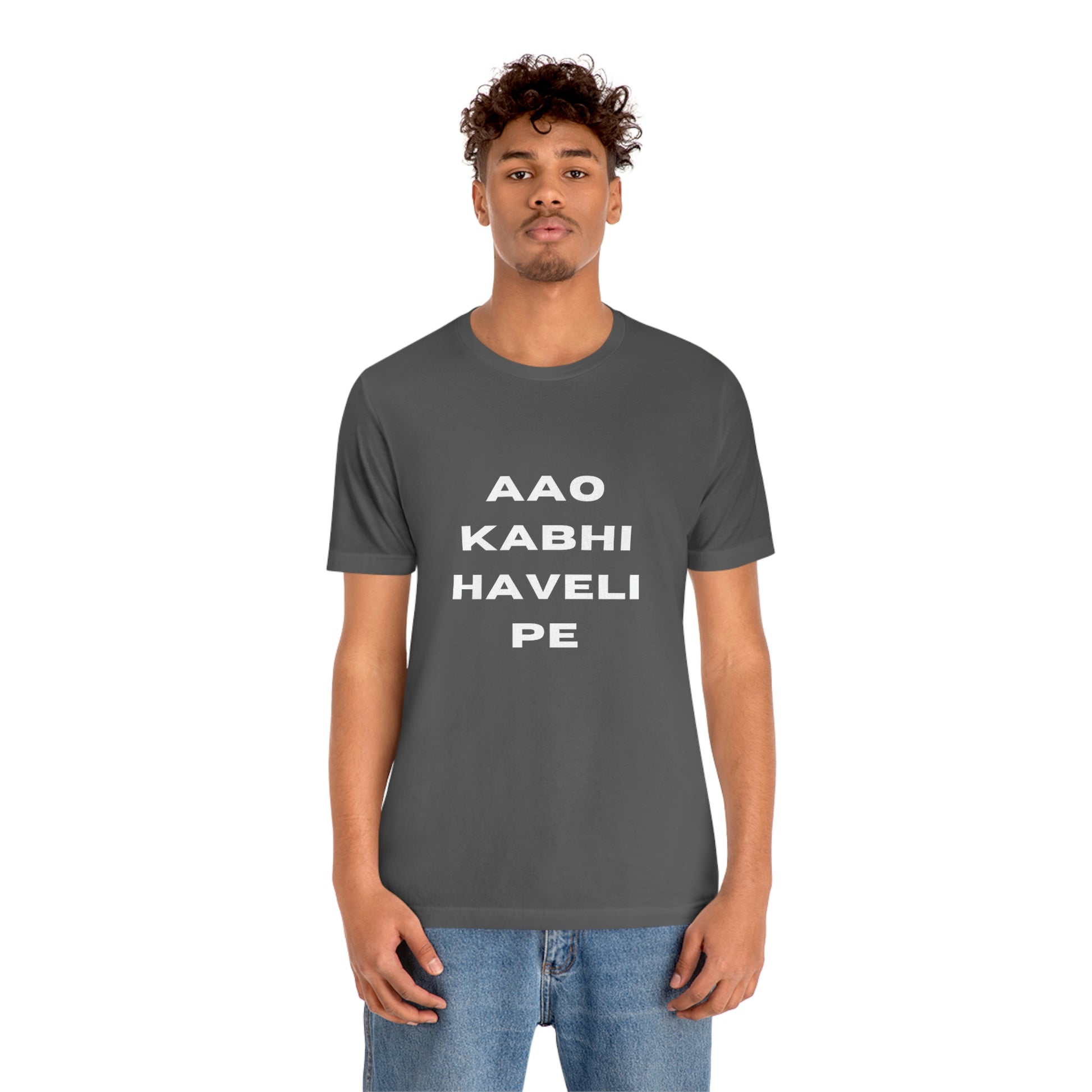 Aao kabhi haveli pe Unisex Jersey Short Sleeve Tee - Urban Chic