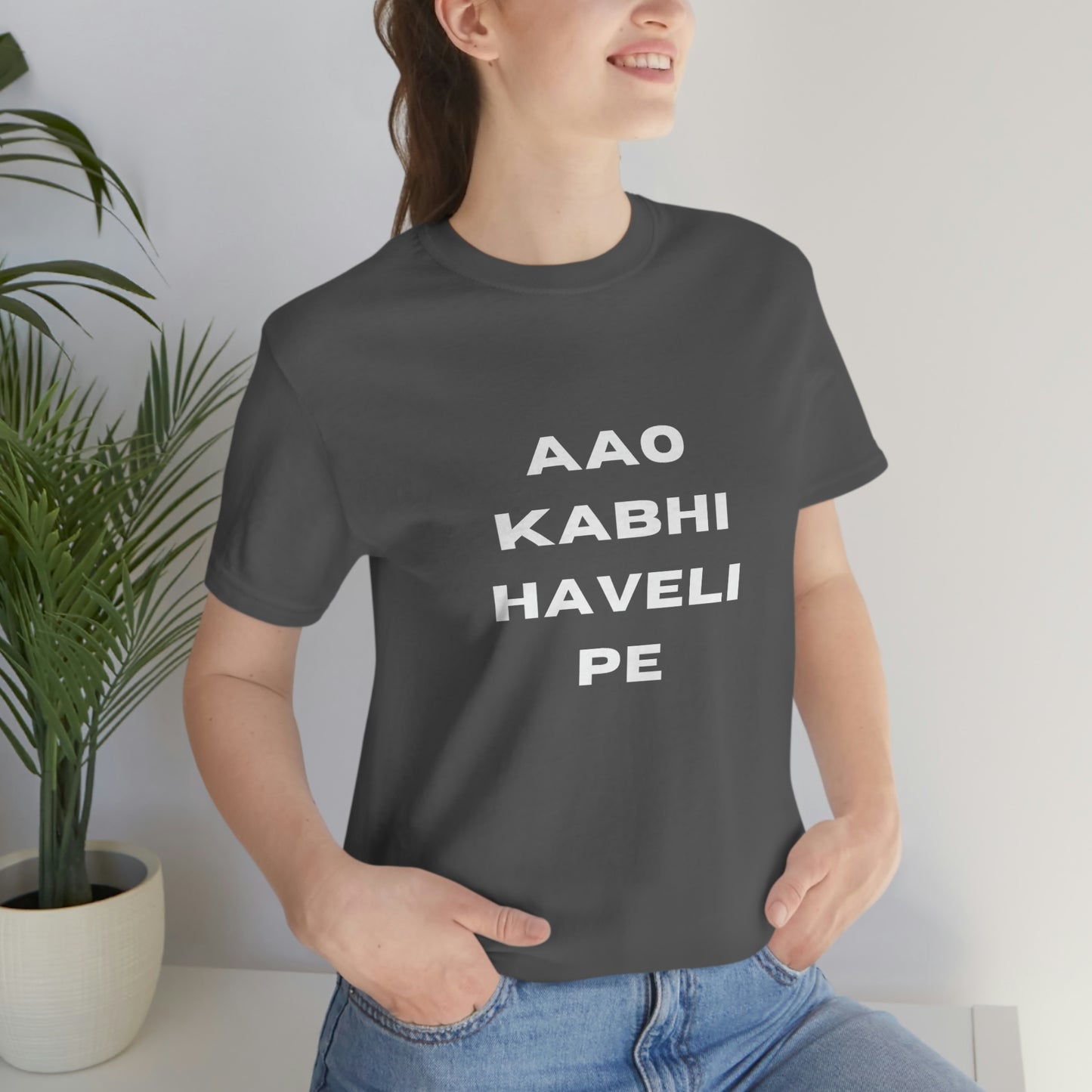 Aao kabhi haveli pe Unisex Jersey Short Sleeve Tee - Urban Chic