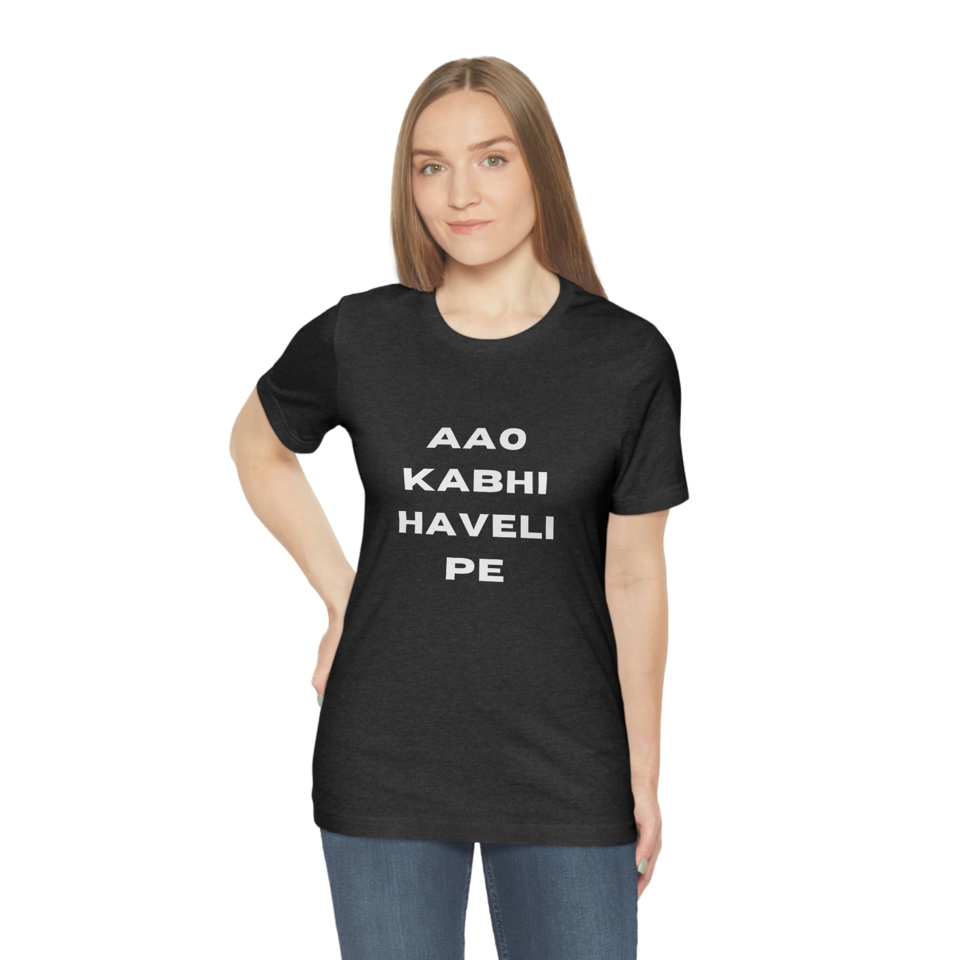 Aao kabhi haveli pe Unisex Jersey Short Sleeve Tee - Urban Chic