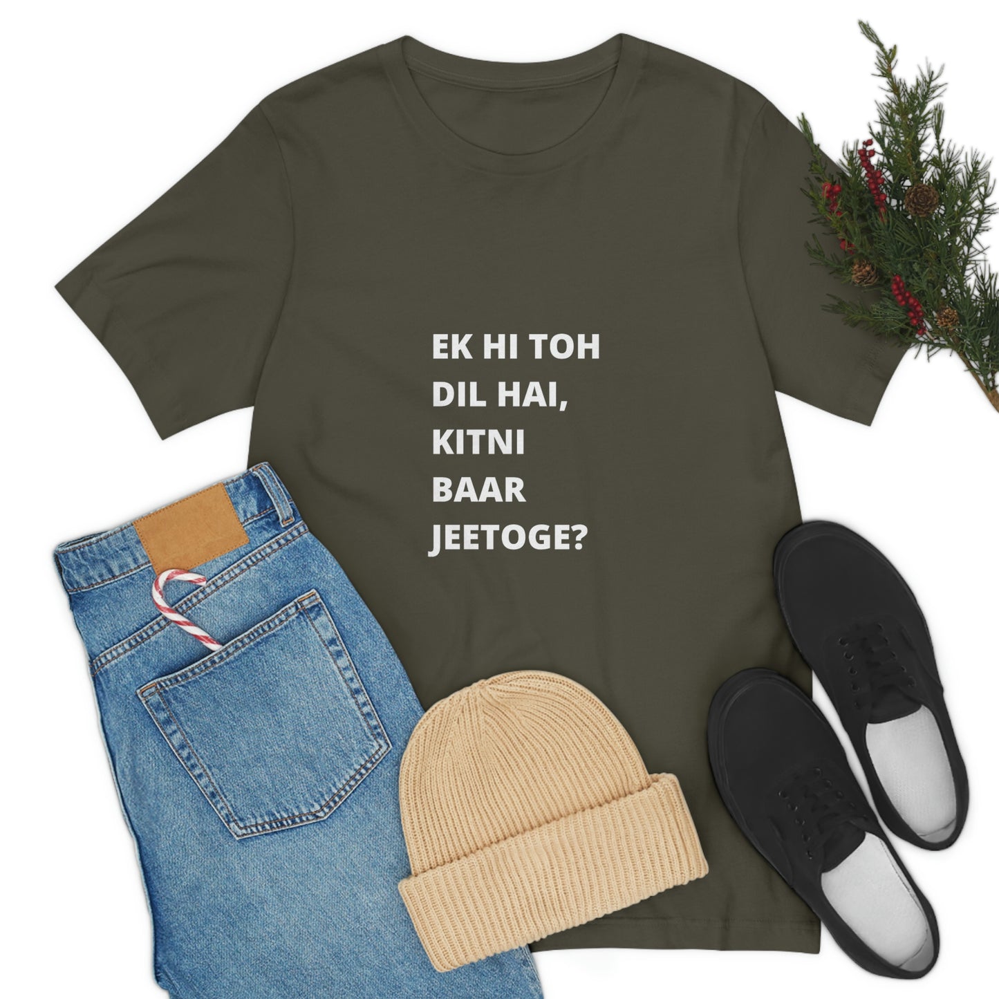 Ek hi toh dil hai, kitni baar jeetoge Unisex Jersey Short Sleeve Tee - Urban Chic