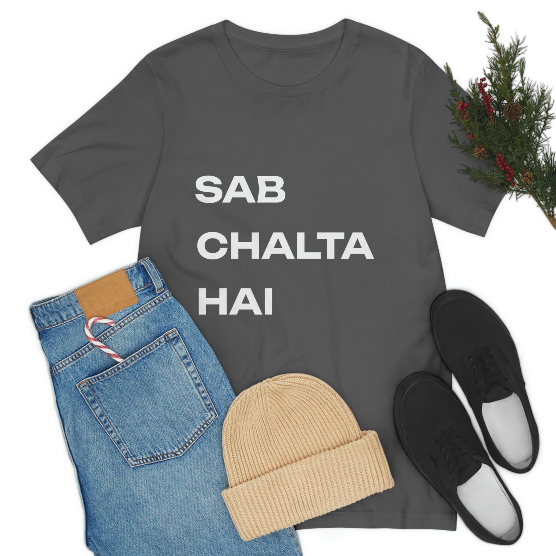 Sab Chaltha hai Unisex Jersey Short Sleeve Tee - Urban Chic