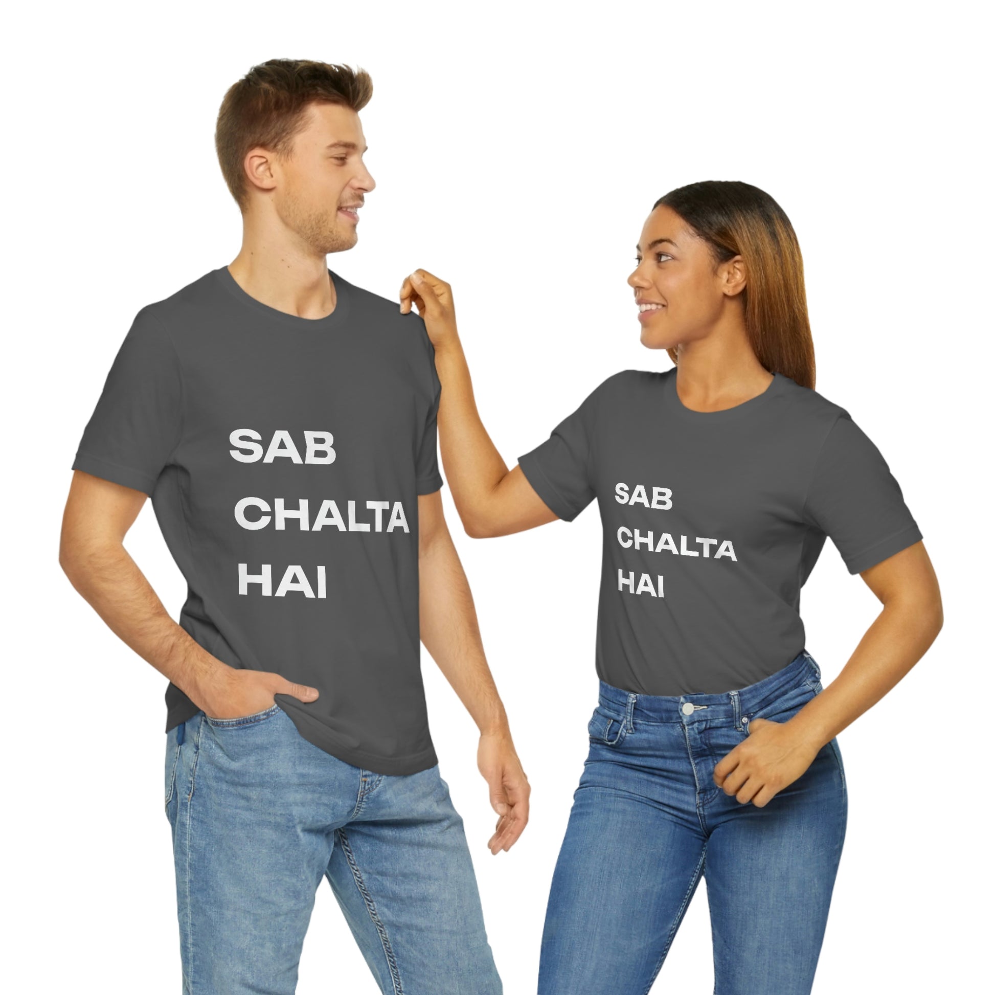 Sab Chaltha hai Unisex Jersey Short Sleeve Tee - Urban Chic