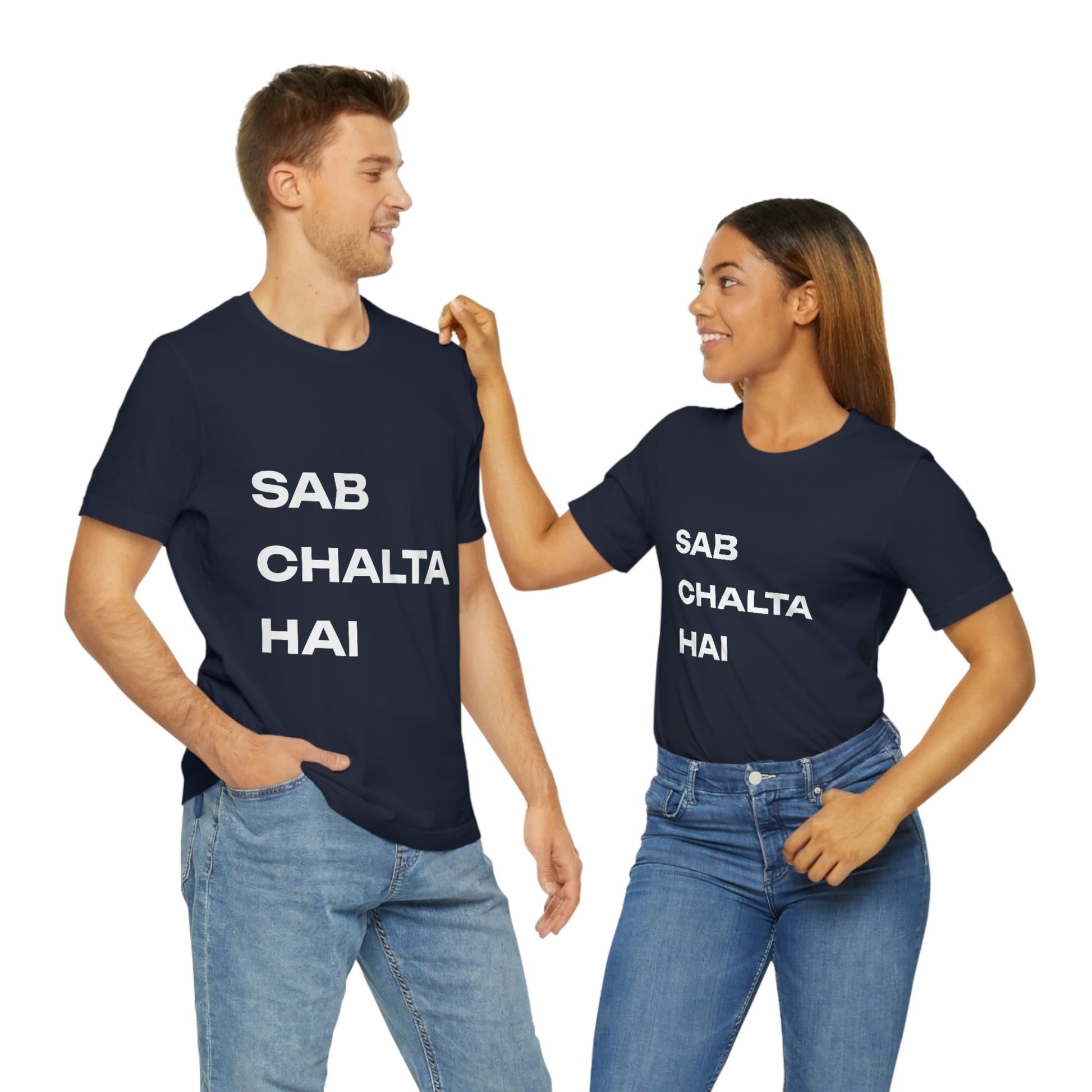 Sab Chaltha hai Unisex Jersey Short Sleeve Tee - Urban Chic