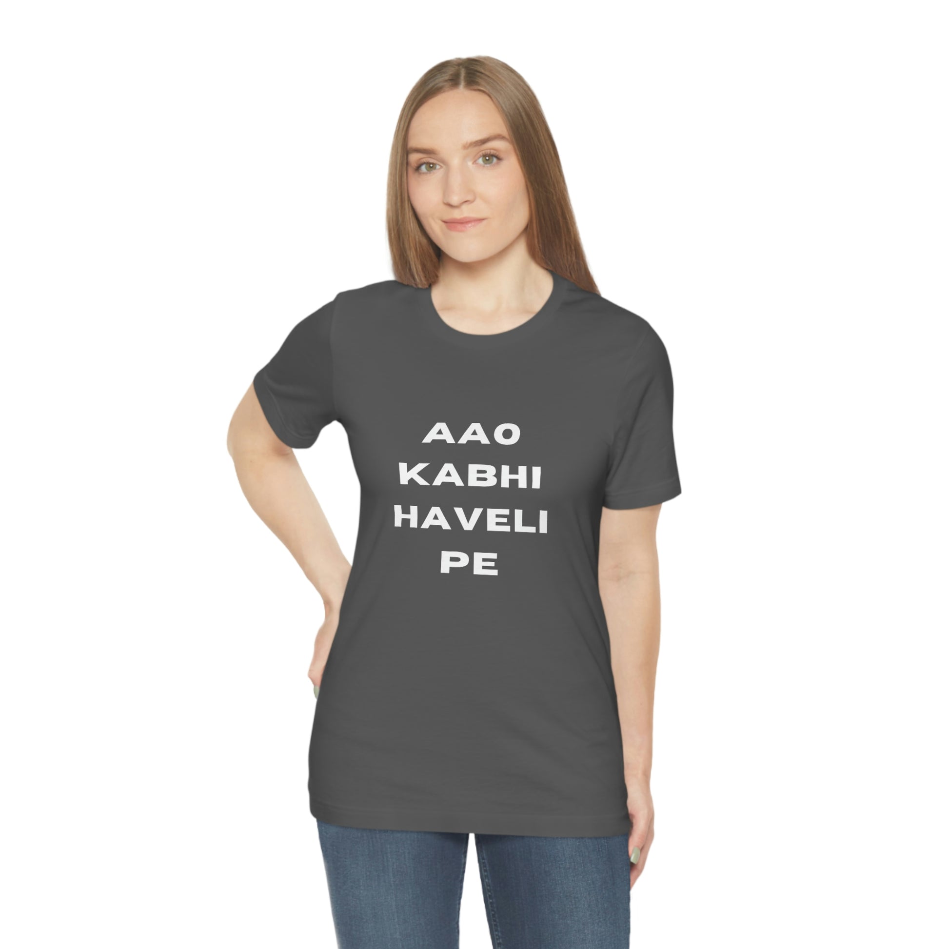 Aao kabhi haveli pe Unisex Jersey Short Sleeve Tee - Urban Chic