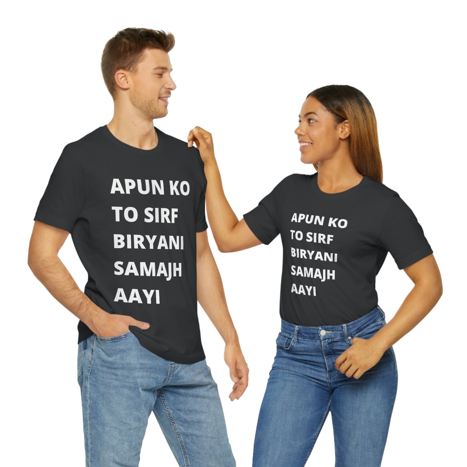 Apun ko to sirf biryani samajh aati hai Unisex Jersey Short Sleeve Tee - Urban Chic