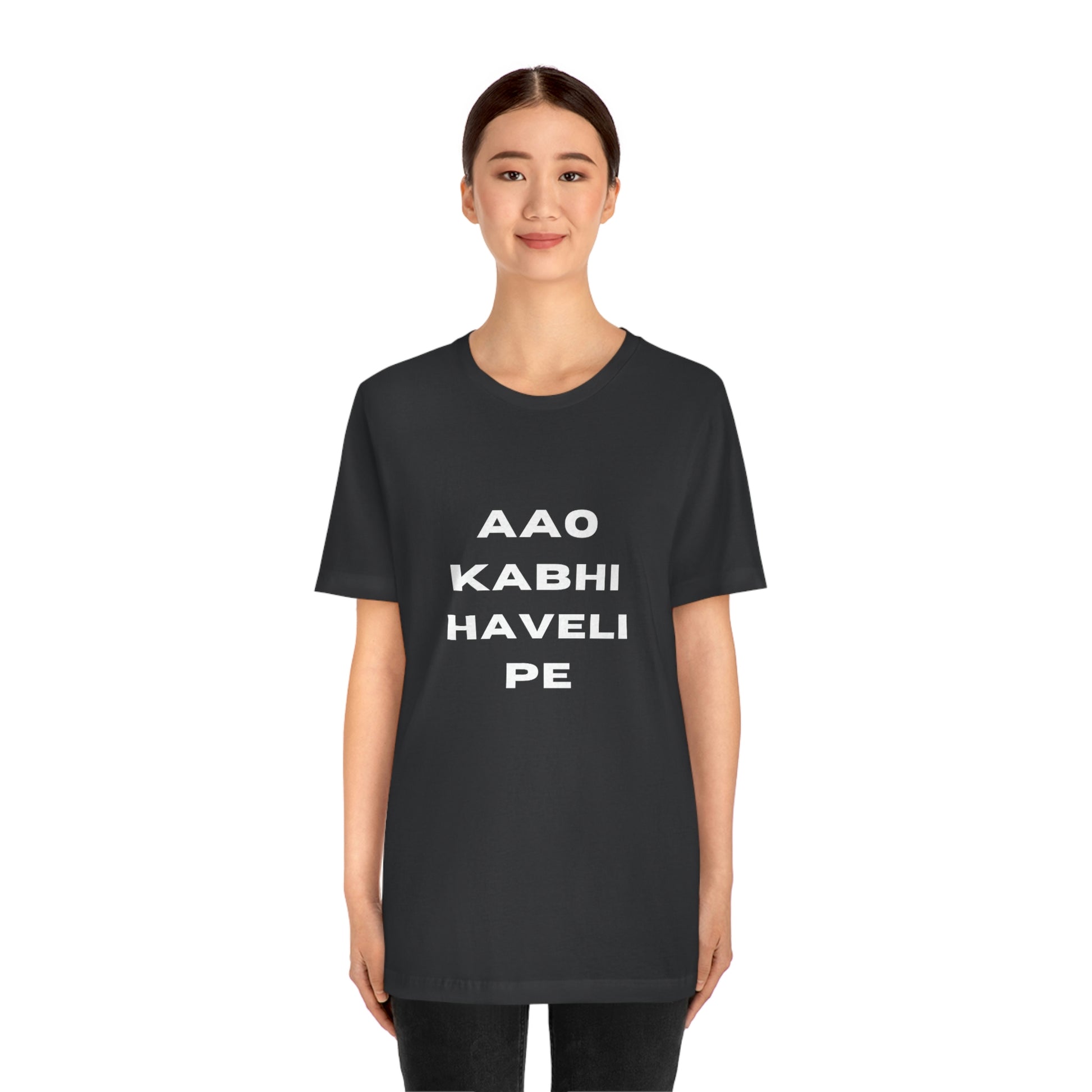 Aao kabhi haveli pe Unisex Jersey Short Sleeve Tee - Urban Chic