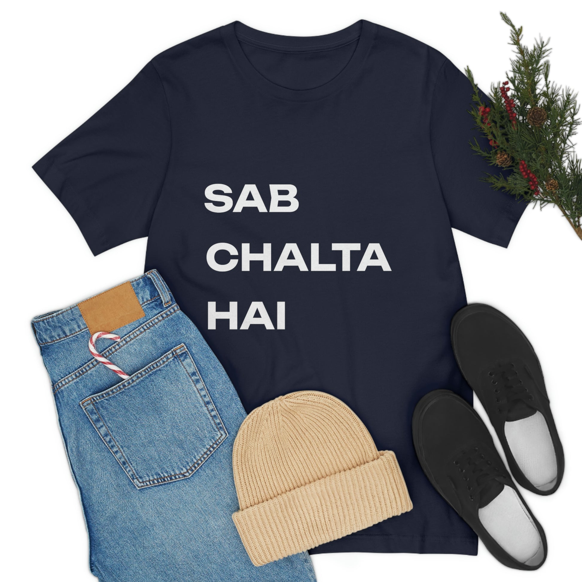 Sab Chaltha hai Unisex Jersey Short Sleeve Tee - Urban Chic