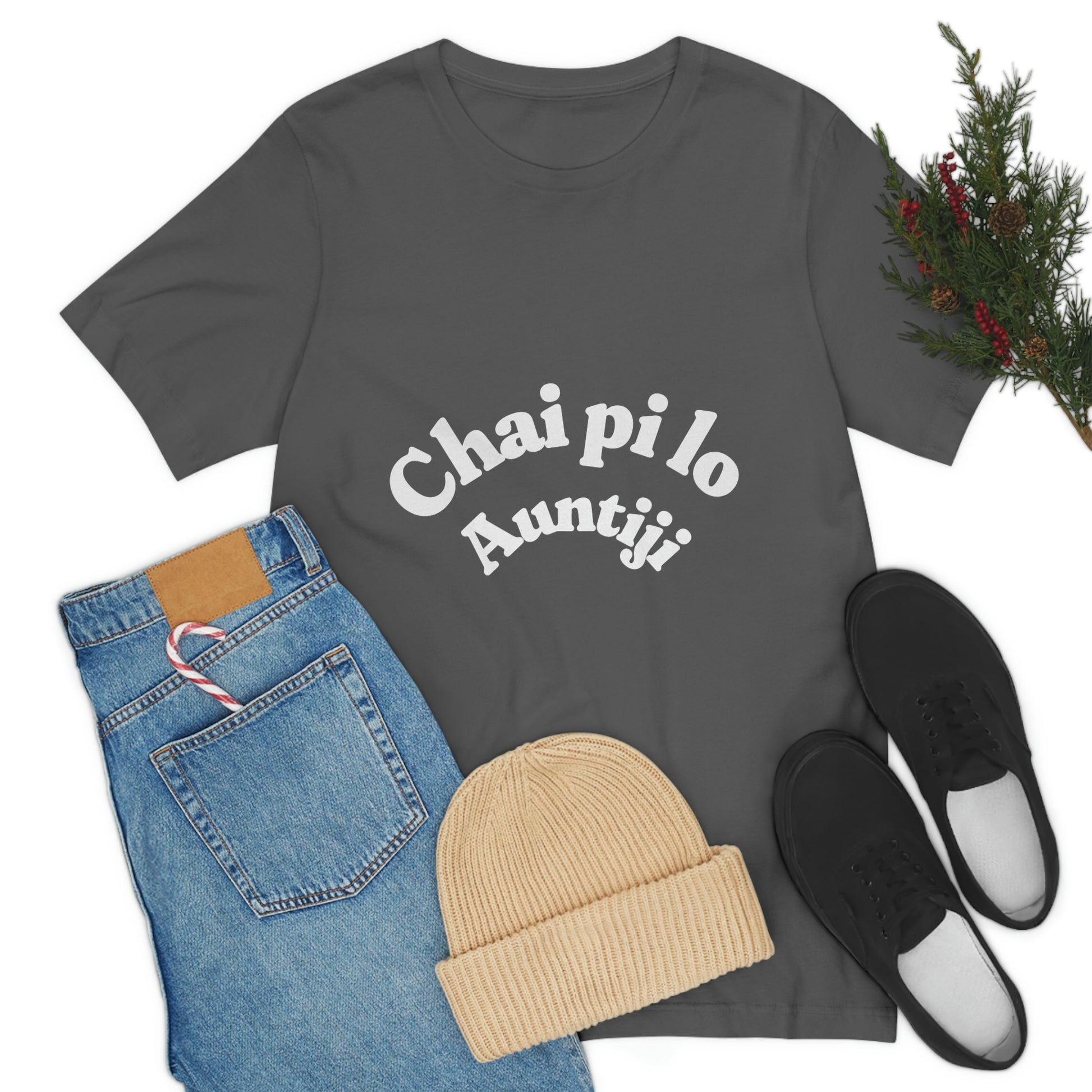 Chai pi lo Auntiji Unisex Jersey Short Sleeve Tee - Urban Chic