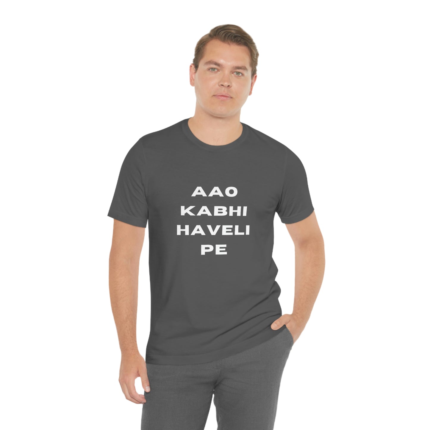 Aao kabhi haveli pe Unisex Jersey Short Sleeve Tee - Urban Chic