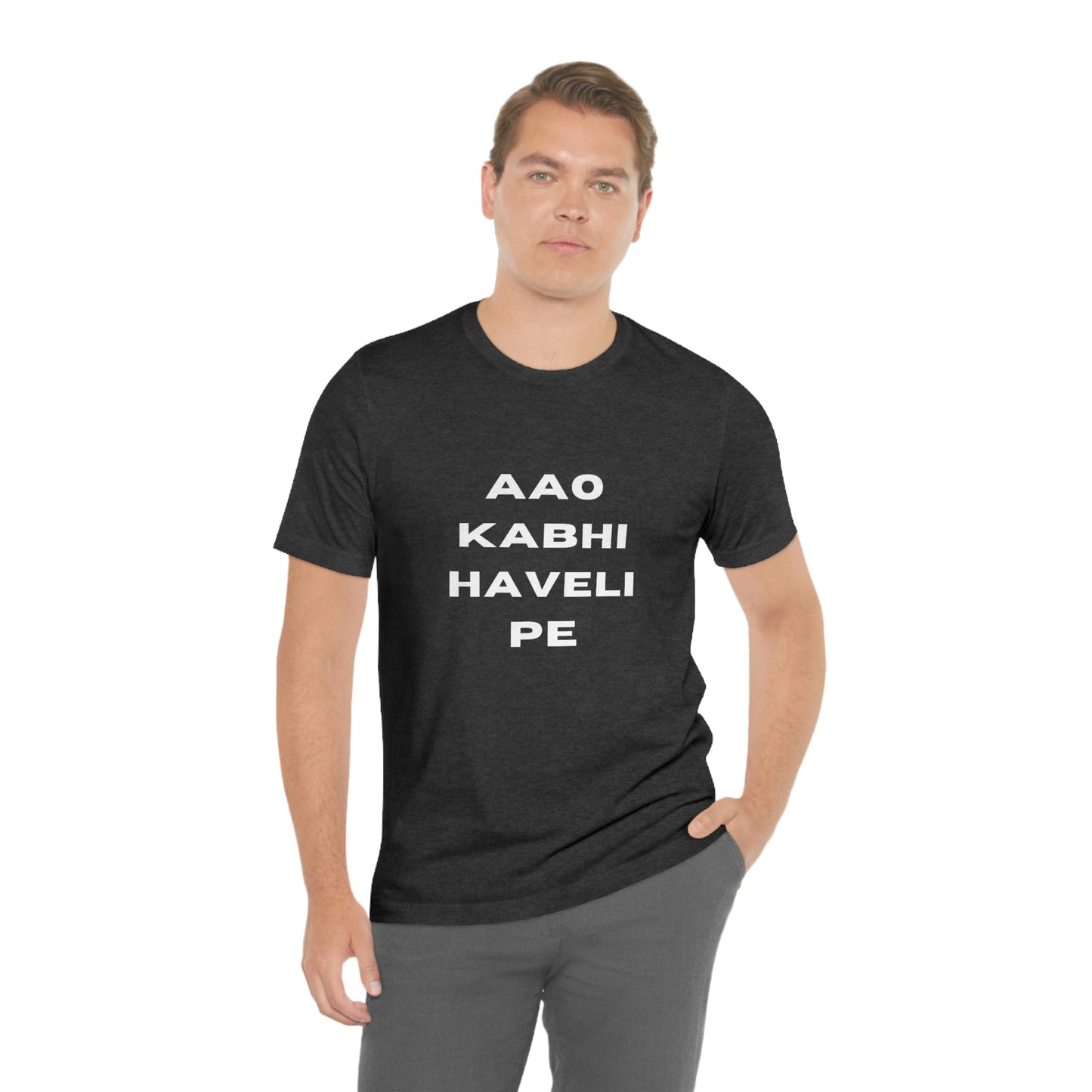 Aao kabhi haveli pe Unisex Jersey Short Sleeve Tee - Urban Chic