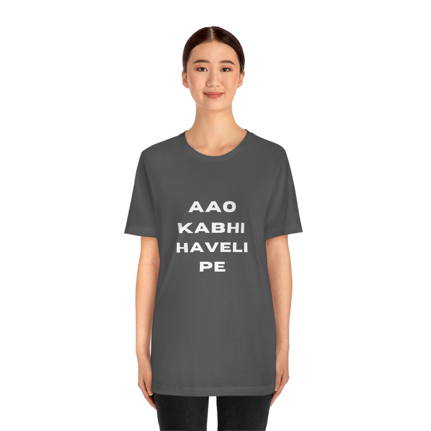 Aao kabhi haveli pe Unisex Jersey Short Sleeve Tee - Urban Chic