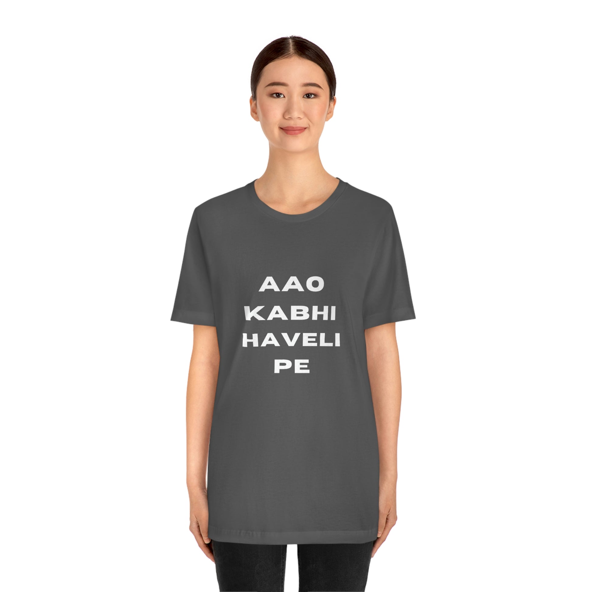 Aao kabhi haveli pe Unisex Jersey Short Sleeve Tee - Urban Chic