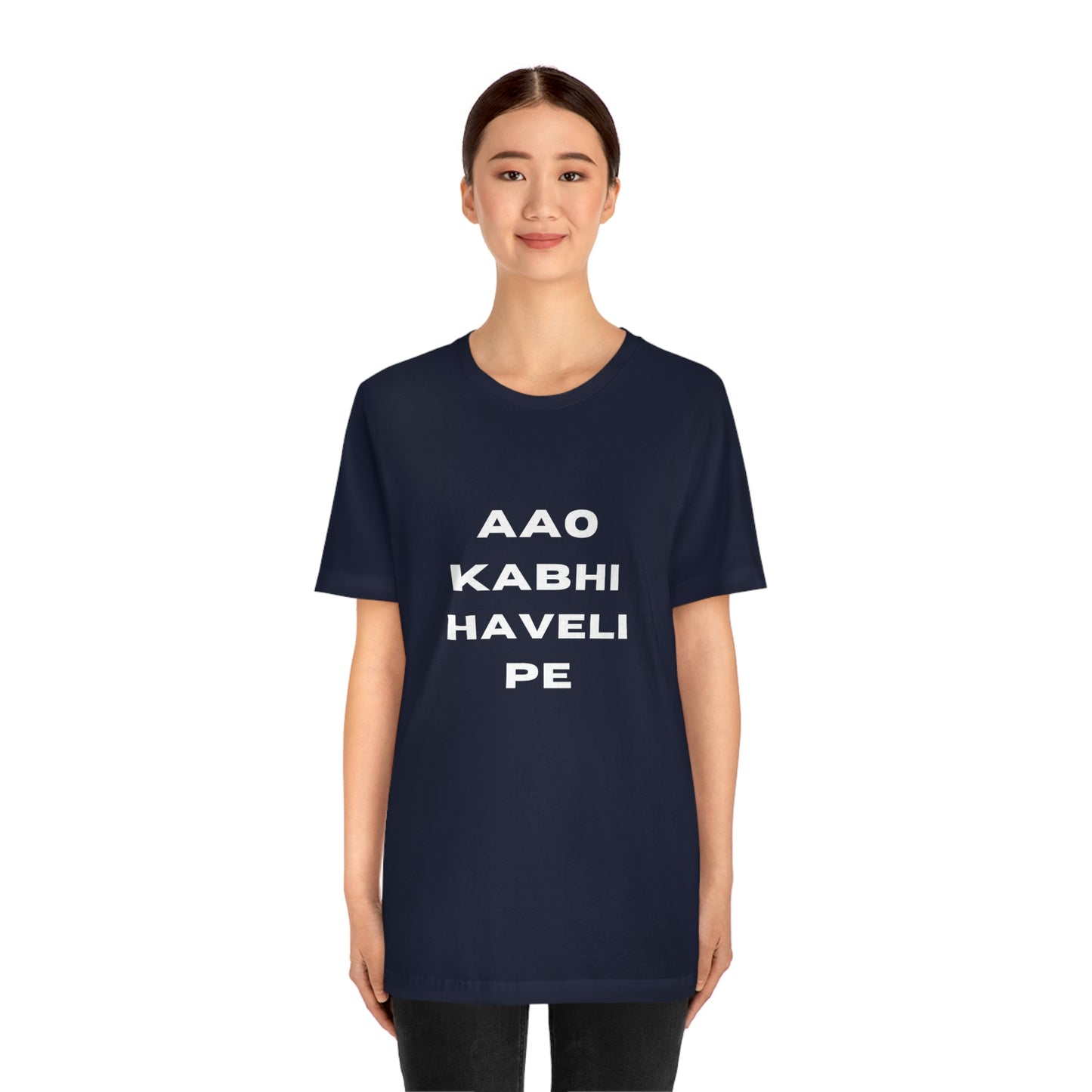 Aao kabhi haveli pe Unisex Jersey Short Sleeve Tee - Urban Chic